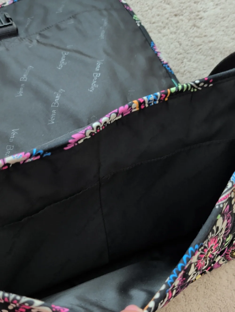 Vera Bradley Laptop Messenger Bag In Bandana Swirl